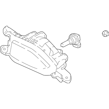 Hyundai 92202-J9010 Front Passenger Side Fog Light Assembly