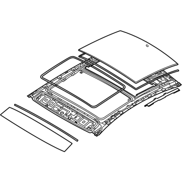 Hyundai 81610-L1000 Panorama Roof Frame Assembly