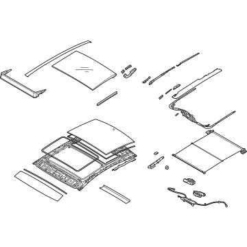 2020 Hyundai Sonata Sunroof - 81600-L1000-MMH