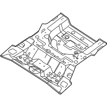 Hyundai 65511-2C010 Panel-Rear Floor