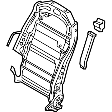 Hyundai 88410-B1080 Frame Assembly-Front Seat Back PASSEN