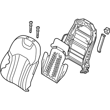 Hyundai 88400-B1110-PPS Back Assembly-Front Seat Passenger