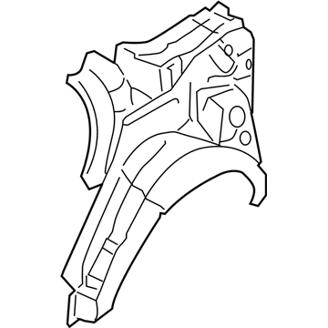 Hyundai 71620-3L100 Panel Assembly-Quarter Inner Lower,RH