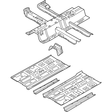 Hyundai 65100-AA000 Panel Assembly-Floor,Ctr