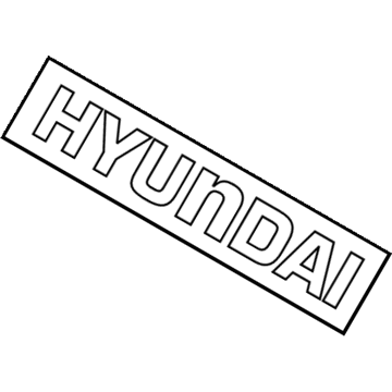 Hyundai 86335-H1020 Emblem