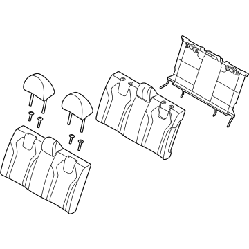 Hyundai 89300-AA050-S8W Back Assembly-RR Seat