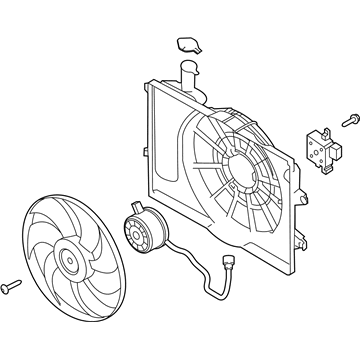 2019 Hyundai Veloster Fan Motor - 25380-J3140