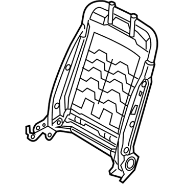 Hyundai 88410-3X310 Frame Assembly-Front Seat Back PASSEN