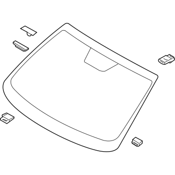 Hyundai 86110-CW050 Glass Assy-Windshield