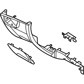 Hyundai 84750-P0100-MMH Panel Assembly-Lower Crash Pad,LH