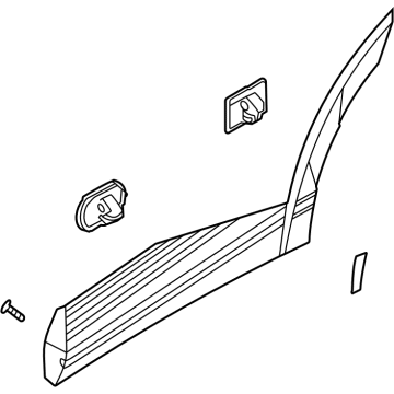 Hyundai 87732-GI100 GARNISH ASSY-RR DR SIDE,RH