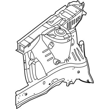 Hyundai 64501-K2000 Panel Assembly-FNDR Apron,LH