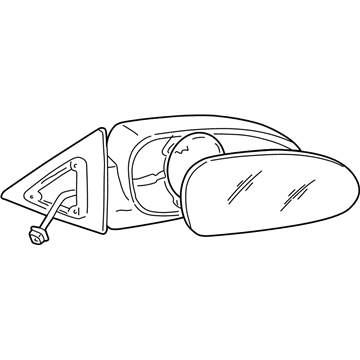 Hyundai 87605-38200 Mirror Assembly-Outside Rear View,LH