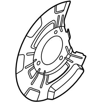 Hyundai Santa Fe Hybrid Brake Dust Shield - 58245-P2700