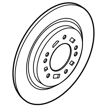 Hyundai Santa Fe Hybrid Brake Disc - 58411-P2700