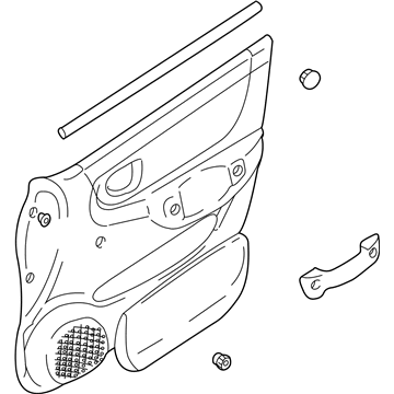 Hyundai 82301-25270-MN Panel Complete-Front Door Trim,LH