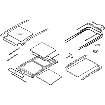 Hyundai 81600-D3000-UUE Panorama Roof Assembly