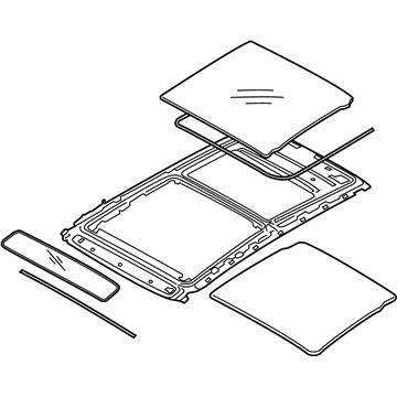 Hyundai 81620-D3000 Panorama Roof Frame Assembly