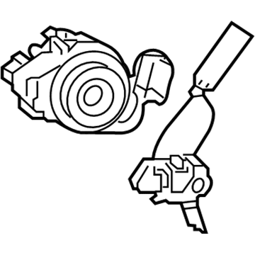 Hyundai 81900-F2H00 Key Sub Set-Steering Lock