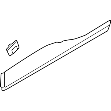 Hyundai 87732-J9000-CA GARNISH Assembly-RR Dr Side,RH