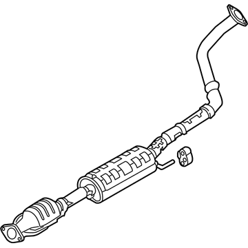 Hyundai 28600-2V460 Center Muffler Assembly