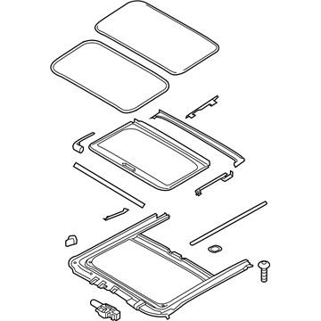 Hyundai 81600-J0000-XUG Sunroof Assembly