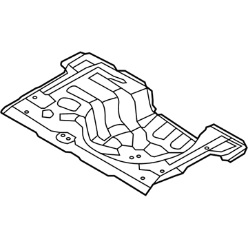 Hyundai 65513-1R350 Panel Assembly-Rear Floor,Rear