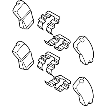 Hyundai Kona Electric Brake Pad Set - 58302-K4A00