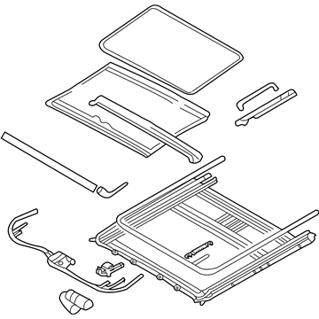 Hyundai 81600-4D040-QW Sunroof Assembly