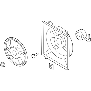 2009 Hyundai Santa Fe Fan Motor - 25380-2B100