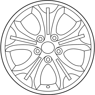 Hyundai 52910-A5800 Aluminium Wheel Assembly