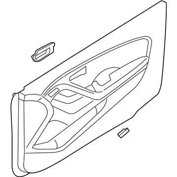 Hyundai 82308-3X470-MHT Panel Assembly-Front Door Trim,RH