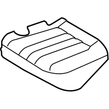 Hyundai 89160-3NAA0-WIS Rear Seat Cushion Covering, Left