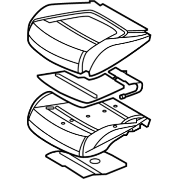 Hyundai 88100-CW510-WDB CUSHION ASSY-FR SEAT,LH