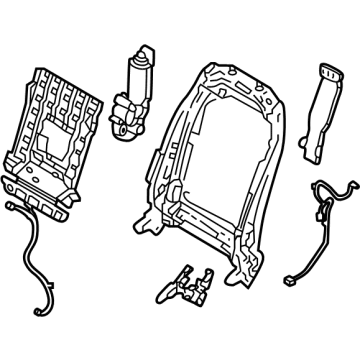 Hyundai 88310-CW010 Frame Assembly-FR Seat Back LH