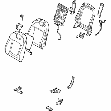 Hyundai 88300-CW510-WDE BACK ASSY-FR SEAT,LH