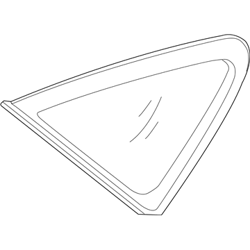 Hyundai 87820-2S000 Glass & MOULDING Assembly-Quarter