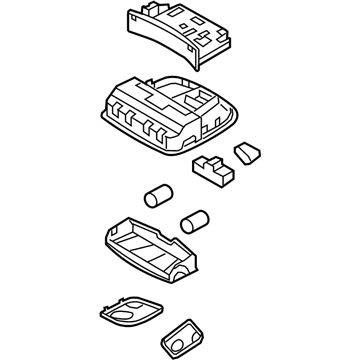 Hyundai 92800-C2100-PPB Overhead Console Lamp Assembly