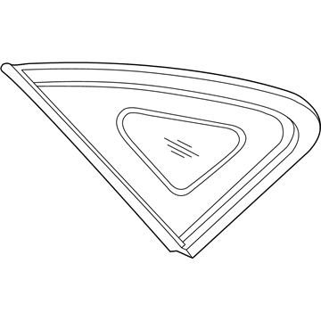 Hyundai 87840-3N100 Glass & MOULDING Assembly-Quarter