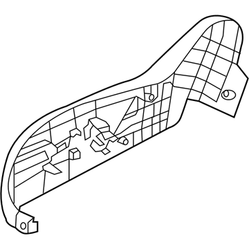 Hyundai 88267-4Z500-RYN Shield Cover-Seat Passenger Outer