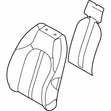 Hyundai 88450-L0050 Pad Assembly-FRT Seat Back,RH