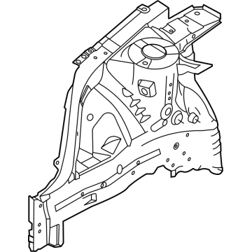 Hyundai 64501-AB000 Panel Assembly-FNDR Apron,LH