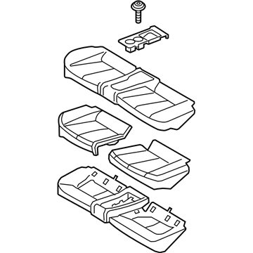 Hyundai 89100-2V001-SD6 Cushion Assembly-Rear Seat