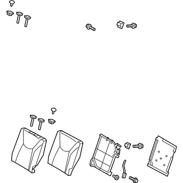 Hyundai 89300-2V200-TBJ Back Assembly-Rear Seat LH