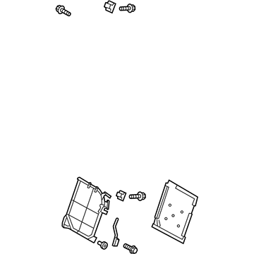 Hyundai 89310-2V000 Frame Assembly-2ND Seat Back,LH