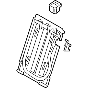 Hyundai 89310-A5000-RY Frame Assembly-Rear Seat Back LH