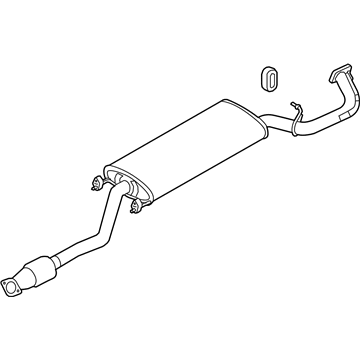 Hyundai 28600-4Z500 Center Muffler Complete