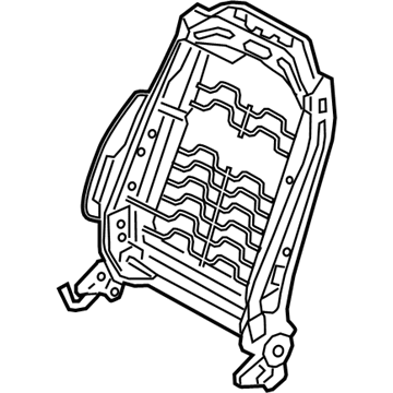 Hyundai 88410-C1000 Frame Assembly-Front Seat Back PASSEN