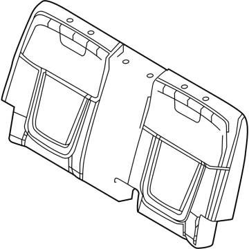 Hyundai 89350-K5000 PAD ASSY-REAR SEAT BACK,LH