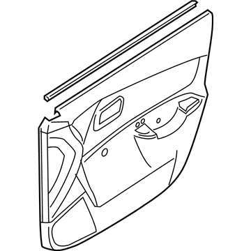 Hyundai 82303-1E200-FZ Panel Complete-Front Door Trim,LH